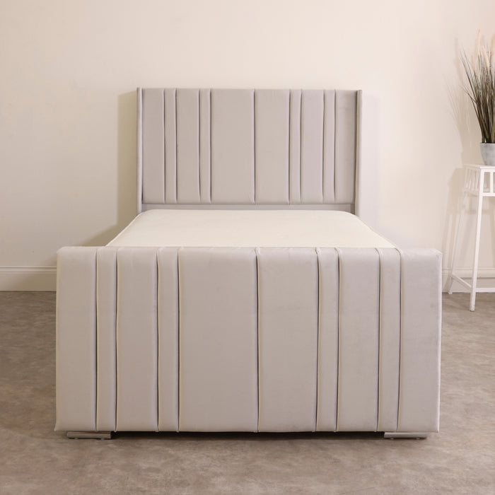 Lucia Upholstered Wingback Ottoman Bed Frame