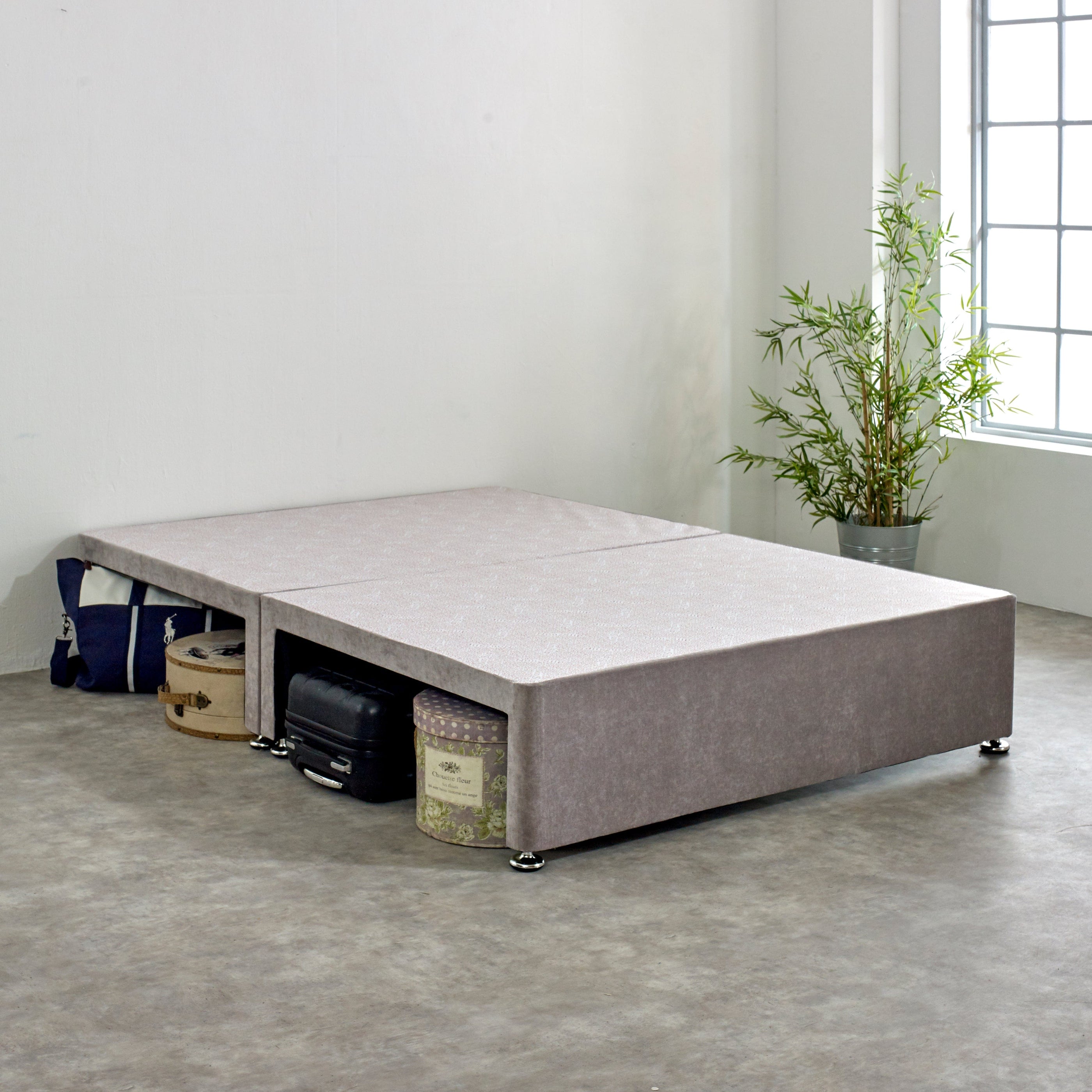 Suitcase Storage Hideaway Divan Bed Base — The Bed Supermarket